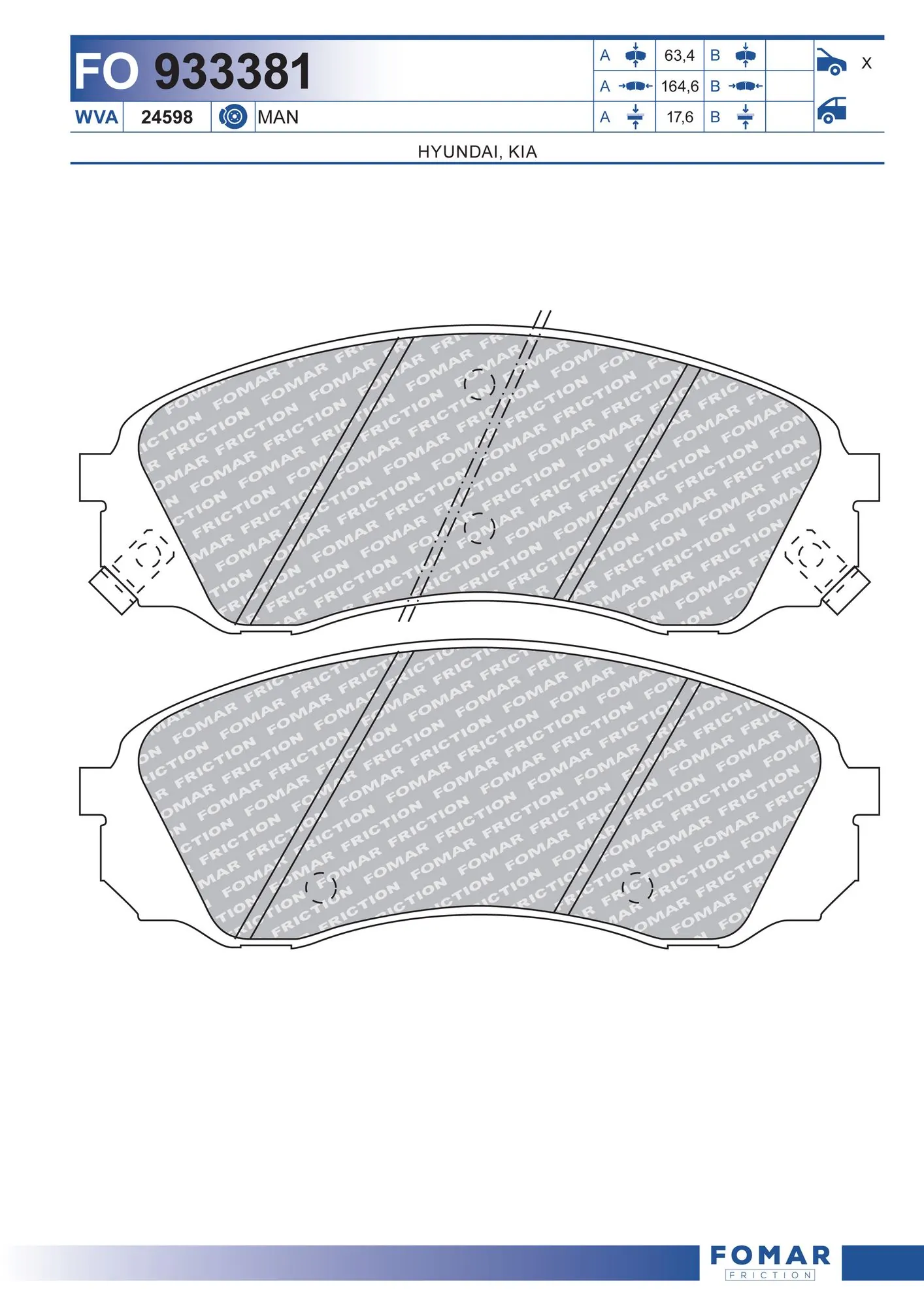 Brake Pad Set, disc brake